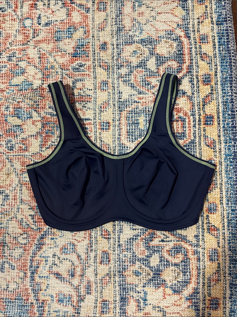 Wacoal Sport Simone Underwire Sports Bra in Navy SZ 36DD EUC - Picture 2 of 4